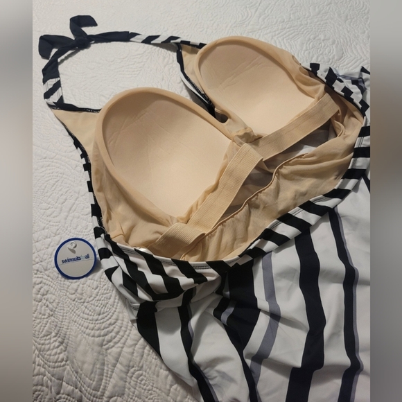 Swimsuits for all plus size 30 monokini 2 piece NWT - Picture 6 of 16